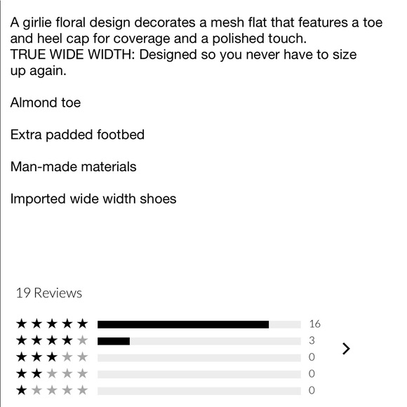 Nwt Torrid Blush Mesh Floral design almond toe - Picture 4 of 4